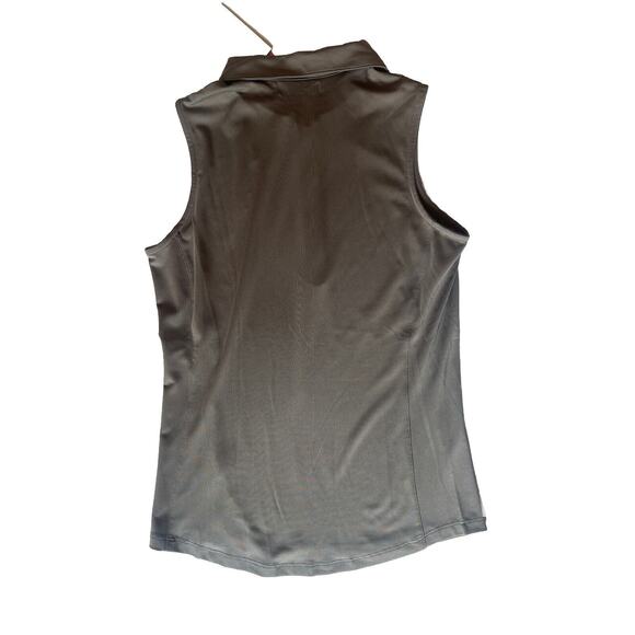 Golftini Womens Golf Tank, Size XS, Grey, Sleeveless Polo, Collared, NWT - Picture 4 of 5